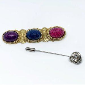 Vintage Pins Brooch Set 2 Piece